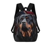 sinyumoney Mochilas De Viaje Lindas Impresas En 3D Rottweiler USA Flag Mochila Escolar Para Niños, Mochila Informal Para Exteriores, Mochilas De Moda Informales Para Niños Para Niñas 17inch