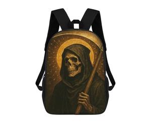 sinyumoney Mochilas De Viaje Lindas Impresas En 3D Saint Grim Reaper Dark Art Mochila Escolar Para Niños, Mochila Informal Para Exteriores, Mochilas De Moda Informales Para Niños Para Niñas 17inch