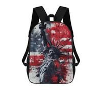 sinyumoney Mochilas De Viaje Lindas Impresas En 3D Statue of Liberty Artwork Mochila Escolar Para Niños, Mochila Informal Para Exteriores, Mochilas De Moda Informales Para Niños Para Niñas 17inch