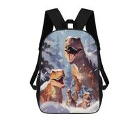 sinyumoney Mochilas De Viaje Lindas Impresas En 3D T Rex Family Xmas Mochila Escolar Para Niños, Mochila Informal Para Exteriores, Mochilas De Moda Informales Para Niños Para Niñas 17inch
