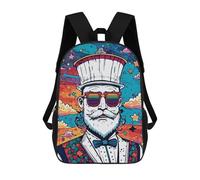 sinyumoney Mochilas De Viaje Lindas Impresas En 3D The Gentleman I Mochila Escolar Para Niños, Mochila Informal Para Exteriores, Mochilas De Moda Informales Para Niños Para Niñas 17inch