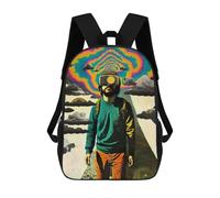 sinyumoney Mochilas De Viaje Lindas Impresas En 3D Virtual Reality Journey Mochila Escolar Para Niños, Mochila Informal Para Exteriores, Mochilas De Moda Informales Para Niños Para Niñas 17inch