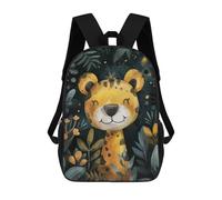sinyumoney Mochilas De Viaje Lindas Impresas En 3D Watercolor Baby Jaguar Mochila Escolar Para Niños, Mochila Informal Para Exteriores, Mochilas De Moda Informales Para Niños Para Niñas 17inch