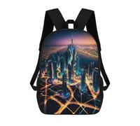 sinyumoney Mochilas Dubai's Futuristic Skyscrapers Mochila Escolar Para Niños Mochila Escolar Impresa En 3D Para Niños Estudiantes De Primaria Y Secundaria 17inch