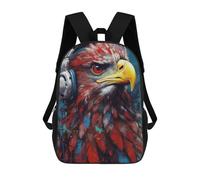 sinyumoney Mochilas Eagle with Headphones Mochila Escolar Para Niños Mochila Escolar Impresa En 3D Para Niños Estudiantes De Primaria Y Secundaria 17inch
