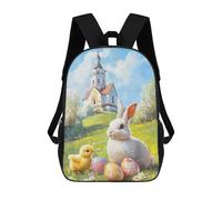 sinyumoney Mochilas Easter Bunny And Chick Painting Mochila Escolar Para Niños Mochila Escolar Impresa En 3D Para Niños Estudiantes De Primaria Y Secundaria 17inch