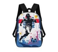 sinyumoney Mochilas England Soccer Player Silhouette Mochila Escolar Para Niños Mochila Escolar Impresa En 3D Para Niños Estudiantes De Primaria Y Secundaria 17inch