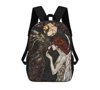 sinyumoney Mochilas Escolares Impresas En 3D Angel And Demon Stained Mochilas De Moda Para Niños De Gran Capacidad Mochilas Escolares Para Niños Mochilas De Viaje 17inch