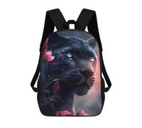sinyumoney Mochilas Escolares Impresas En 3D Black Panther with Blue Eyes -1 Mochilas De Moda Para Niños De Gran Capacidad Mochilas Escolares Para Niños Mochilas De Viaje 17inch