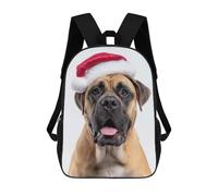 sinyumoney Mochilas Escolares Impresas En 3D Boerboel Dog with Santa Hat Portrait Mochilas De Moda Para Niños De Gran Capacidad Mochilas Escolares Para Niños Mochilas De Viaje 17inch