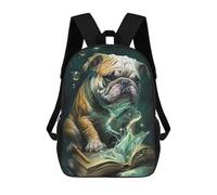sinyumoney Mochilas Escolares Impresas En 3D Bulldog Dog Mochilas De Moda Para Niños De Gran Capacidad Mochilas Escolares Para Niños Mochilas De Viaje 17inch