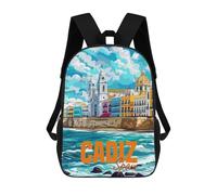 sinyumoney Mochilas Escolares Impresas En 3D Cadiz Spain Travel Mochilas De Moda Para Niños De Gran Capacidad Mochilas Escolares Para Niños Mochilas De Viaje 17inch