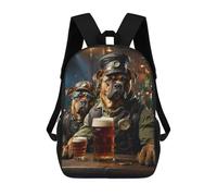 sinyumoney Mochilas Escolares Impresas En 3D Cane Corso Beer Hound Mochilas De Moda Para Niños De Gran Capacidad Mochilas Escolares Para Niños Mochilas De Viaje 17inch