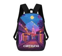sinyumoney Mochilas Escolares Impresas En 3D Cartagena Colombia Street View Illustration Mochilas De Moda Para Niños De Gran Capacidad Mochilas Escolares Para Niños Mochilas De Viaje 17inch