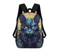 sinyumoney Mochilas Escolares Impresas En 3D Cat Flower Portrait 1 Mochilas De Moda Para Niños De Gran Capacidad Mochilas Escolares Para Niños Mochilas De Viaje 17inch