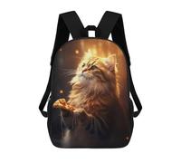 sinyumoney Mochilas Escolares Impresas En 3D Cat Loves Pizza Mochilas De Moda Para Niños De Gran Capacidad Mochilas Escolares Para Niños Mochilas De Viaje 17inch