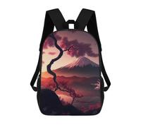 sinyumoney Mochilas Escolares Impresas En 3D Cherry Blossom Mountain Scene Mochilas De Moda Para Niños De Gran Capacidad Mochilas Escolares Para Niños Mochilas De Viaje 17inch