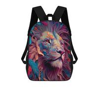 sinyumoney Mochilas Escolares Impresas En 3D Colorful Lion Portrait -31 Mochilas De Moda Para Niños De Gran Capacidad Mochilas Escolares Para Niños Mochilas De Viaje 17inch