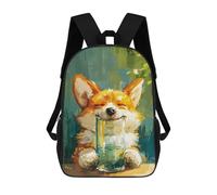 sinyumoney Mochilas Escolares Impresas En 3D Cute Cat Drinking Mochilas De Moda Para Niños De Gran Capacidad Mochilas Escolares Para Niños Mochilas De Viaje 17inch