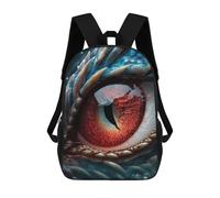 sinyumoney Mochilas Escolares Impresas En 3D Dragon Eye Close-Up Mochilas De Moda Para Niños De Gran Capacidad Mochilas Escolares Para Niños Mochilas De Viaje 17inch