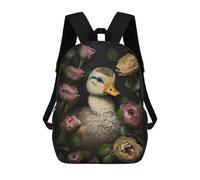 sinyumoney Mochilas Escolares Impresas En 3D Duckling In Roses Mochilas De Moda Para Niños De Gran Capacidad Mochilas Escolares Para Niños Mochilas De Viaje 17inch
