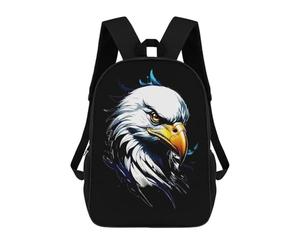 sinyumoney Mochilas Escolares Impresas En 3D Eagle Head Portrait on Black Background Mochilas De Moda Para Niños De Gran Capacidad Mochilas Escolares Para Niños Mochilas De Viaje 17inch