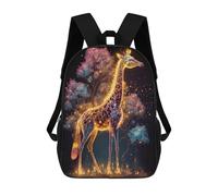 sinyumoney Mochilas Escolares Impresas En 3D Enchanted Giraffe in Fantasy Forest Mochilas De Moda Para Niños De Gran Capacidad Mochilas Escolares Para Niños Mochilas De Viaje 17inch
