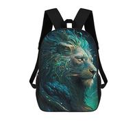 sinyumoney Mochilas Escolares Impresas En 3D Enchanted Lion Portrait -4 Mochilas De Moda Para Niños De Gran Capacidad Mochilas Escolares Para Niños Mochilas De Viaje 17inch