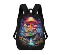sinyumoney Mochilas Escolares Impresas En 3D Fantasy Mushroom Magic Mochilas De Moda Para Niños De Gran Capacidad Mochilas Escolares Para Niños Mochilas De Viaje 17inch