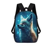 sinyumoney Mochilas Escolares Impresas En 3D Fox in Starry Night Mochilas De Moda Para Niños De Gran Capacidad Mochilas Escolares Para Niños Mochilas De Viaje 17inch