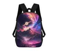 sinyumoney Mochilas Escolares Impresas En 3D Galactic Mountain Aurora -2 Mochilas De Moda Para Niños De Gran Capacidad Mochilas Escolares Para Niños Mochilas De Viaje 17inch