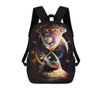 sinyumoney Mochilas Escolares Impresas En 3D Hourglass of Cosmic Time Mochilas De Moda Para Niños De Gran Capacidad Mochilas Escolares Para Niños Mochilas De Viaje 17inch