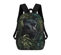 sinyumoney Mochilas Escolares Impresas En 3D Jaguar in The Jungle Mochilas De Moda Para Niños De Gran Capacidad Mochilas Escolares Para Niños Mochilas De Viaje 17inch