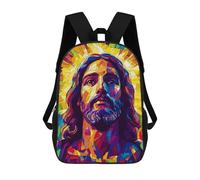 sinyumoney Mochilas Escolares Impresas En 3D Jesus Christ Resurrection Easter Mochilas De Moda Para Niños De Gran Capacidad Mochilas Escolares Para Niños Mochilas De Viaje 17inch