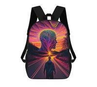 sinyumoney Mochilas Escolares Impresas En 3D Journey to The Mind's Eye Mochilas De Moda Para Niños De Gran Capacidad Mochilas Escolares Para Niños Mochilas De Viaje 17inch