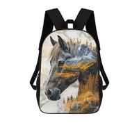 sinyumoney Mochilas Escolares Impresas En 3D Majestic Spirit of The Wild Mochilas De Moda Para Niños De Gran Capacidad Mochilas Escolares Para Niños Mochilas De Viaje 17inch