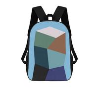 sinyumoney Mochilas Escolares Impresas En 3D Modern Shapes XVII Mochilas De Moda Para Niños De Gran Capacidad Mochilas Escolares Para Niños Mochilas De Viaje 17inch