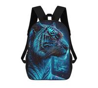 sinyumoney Mochilas Escolares Impresas En 3D Neon Tiger Portrait -8 Mochilas De Moda Para Niños De Gran Capacidad Mochilas Escolares Para Niños Mochilas De Viaje 17inch