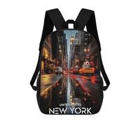 sinyumoney Mochilas Escolares Impresas En 3D New York City Mochilas De Moda Para Niños De Gran Capacidad Mochilas Escolares Para Niños Mochilas De Viaje 17inch