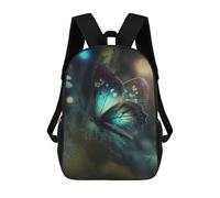 Sinyumoney Mochilas Escolares Impresas En 3D Para Niños, Gran Capacidad, Estilo De Tendencia, Escuela Y Viajes., Glowing Butterfly Garden-4, 17"