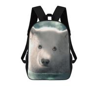 sinyumoney Mochilas Escolares Impresas En 3D Polar Bear Cub Mochilas De Moda Para Niños De Gran Capacidad Mochilas Escolares Para Niños Mochilas De Viaje 17inch