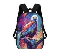 sinyumoney Mochilas Escolares Impresas En 3D Rainbow Eagle Mochilas De Moda Para Niños De Gran Capacidad Mochilas Escolares Para Niños Mochilas De Viaje 17inch
