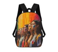 sinyumoney Mochilas Escolares Impresas En 3D Rainbow Hearts Women Mochilas De Moda Para Niños De Gran Capacidad Mochilas Escolares Para Niños Mochilas De Viaje 17inch