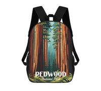 sinyumoney Mochilas Escolares Impresas En 3D Redwood National Park Mochilas De Moda Para Niños De Gran Capacidad Mochilas Escolares Para Niños Mochilas De Viaje 17inch