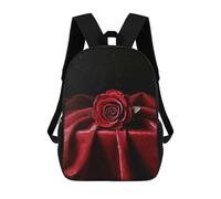 sinyumoney Mochilas Escolares Impresas En 3D Single Red Rose Mochilas De Moda Para Niños De Gran Capacidad Mochilas Escolares Para Niños Mochilas De Viaje 17inch
