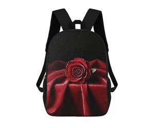sinyumoney Mochilas Escolares Impresas En 3D Single Red Rose Mochilas De Moda Para Niños De Gran Capacidad Mochilas Escolares Para Niños Mochilas De Viaje 17inch