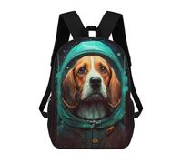 sinyumoney Mochilas Escolares Impresas En 3D Space Pup Portrait Mochilas De Moda Para Niños De Gran Capacidad Mochilas Escolares Para Niños Mochilas De Viaje 17inch