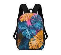 sinyumoney Mochilas Escolares Impresas En 3D Stylish Monstera Leaf Mochilas De Moda Para Niños De Gran Capacidad Mochilas Escolares Para Niños Mochilas De Viaje 17inch
