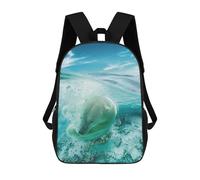 sinyumoney Mochilas Escolares Impresas En 3D The Swimming Polar Bear Mochilas De Moda Para Niños De Gran Capacidad Mochilas Escolares Para Niños Mochilas De Viaje 17inch