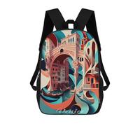 sinyumoney Mochilas Escolares Impresas En 3D Venice RIALTO BRIDGE Italy Mochilas De Moda Para Niños De Gran Capacidad Mochilas Escolares Para Niños Mochilas De Viaje 17inch